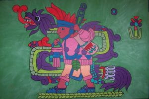 Le dieu Quetzalcóatl.