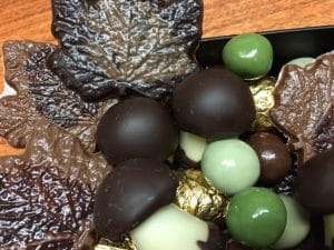 Nouveautés de la boutique Le Pralin avec les chocolats d'automne.