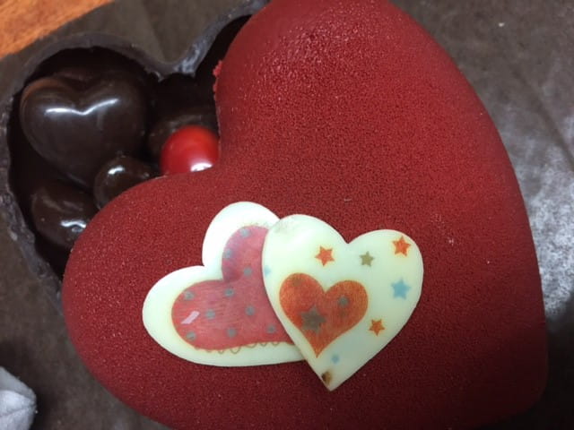 Chocolats saint Valentin.